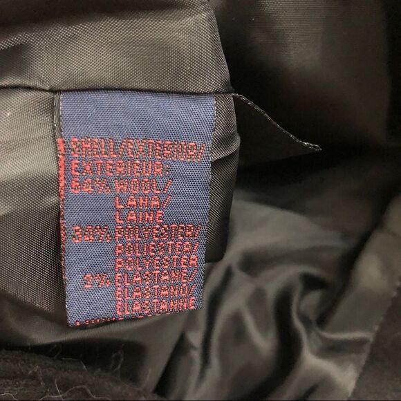 Ralph Ralph Lauren Cropped Wool Peacoat Jacket M Biker‎ Asymmetrical Coat Medium - Picture 6 of 6